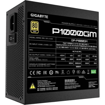 Gigabyte P1000GM 1000W modulaarinen virtalähde 4