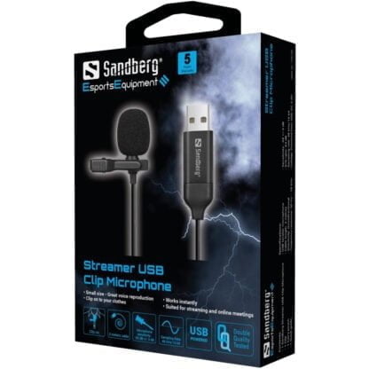 Sandberg Streamer USB Clip Microphone 2