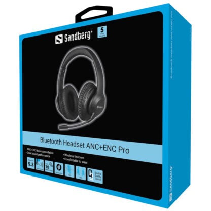 Sandberg Bluetooth Headset ANC+ENC Pro 2