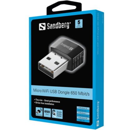 Sandberg Micro Wifi Dongle 650 Mbit/s 3