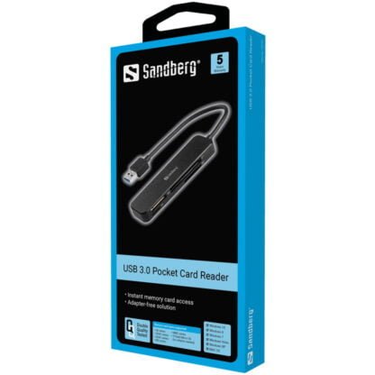 Sandberg USB 3.0 Pocket Card Reader 3