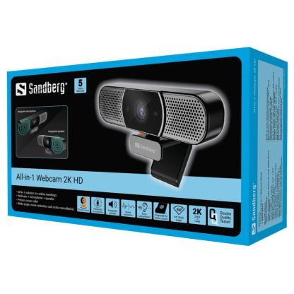 Sandberg All-in-1 Webcam 2K HD 11