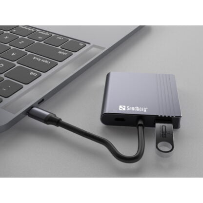 Sandberg USB-C Dock 2xHDMI+USB+PD 4