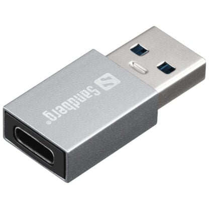 Sandberg USB-A to USB-C Dongle harmaa 3