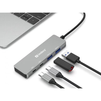 Sandberg USB-C to 2xUSB-A + 2xUSB-C Hub 3