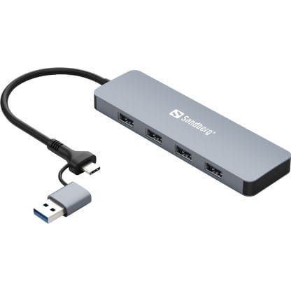 Sandberg USB-C/A to 4xUSB 3.0 Hub -keskitin 2