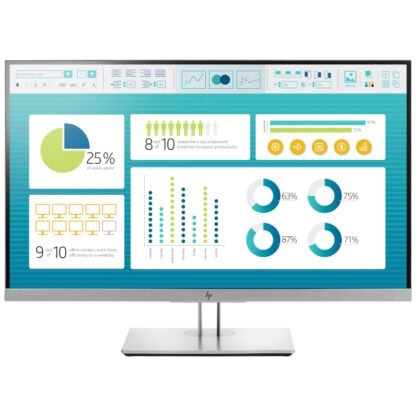 HP EliteDisplay E273 27” FHD näyttö DP/HDMI/VGA/USB 2