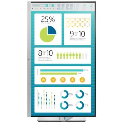 HP EliteDisplay E273 27” FHD näyttö DP/HDMI/VGA/USB 3