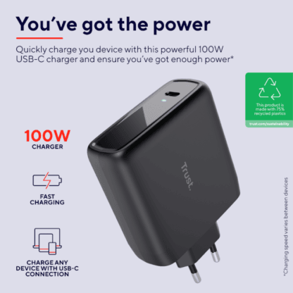 Trust Maxo 100W USB-C Charger ECO 9