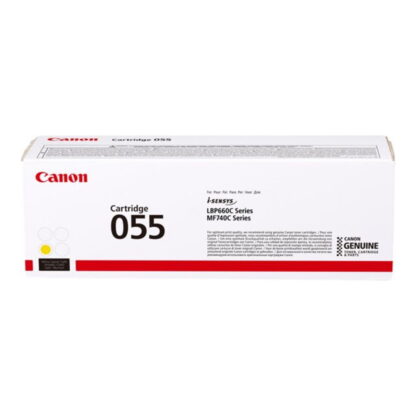 CANON 055 keltainen lasertulostuskasetti 2