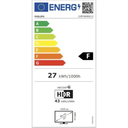 Philips PFS6908 32″ Full HD LED Ambilight TV 16