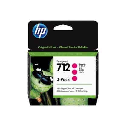 HP 712 3-pack punainen 29ml DesignJet tulostuskasetti 2