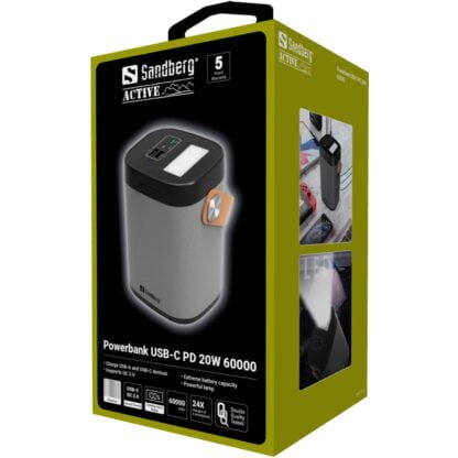 Sandberg Powerbank USB-C PD 20W 60000 7