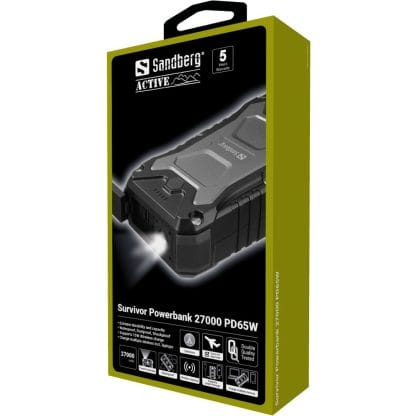 Sandberg Survivor Powerbank 27000 PD65W 5