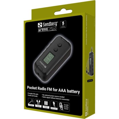 Sandberg Pocket Radio FM for AAA battery 7