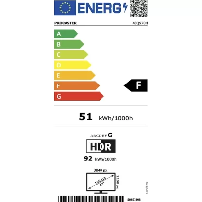 ProCaster Q970H 43″ 4K QLED Google TV 13