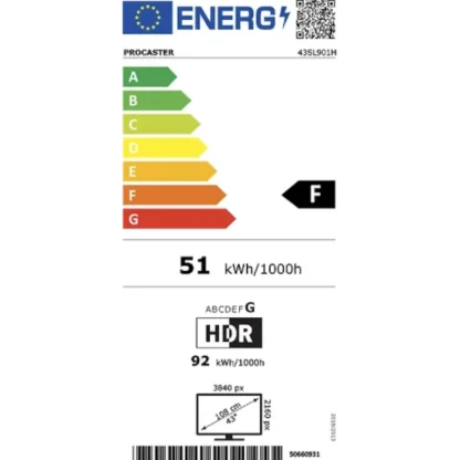 ProCaster 43SL901H 43″ 4K Android LED TV 14