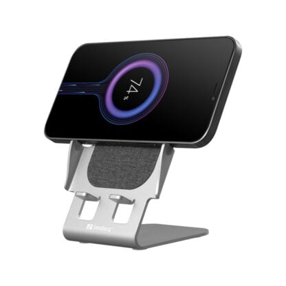 Sandberg Wireless Charger Stand 15W Alu 4