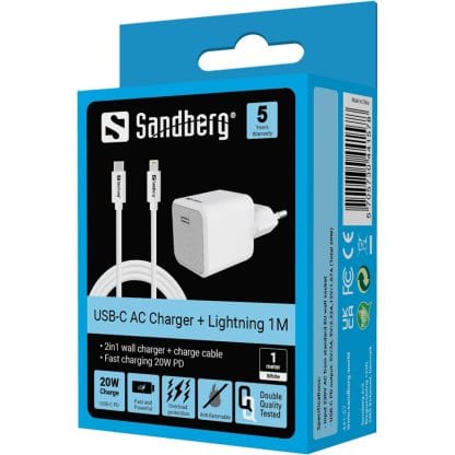 Sandberg USB-C AC Charger + Lightning 1M 5