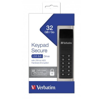 Verbatim numerokoodilla suojattu 32GB muistitikku USB3.0 3