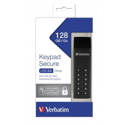 Verbatim numerokoodilla suojattu 128GB muistitikku USB3.0 3