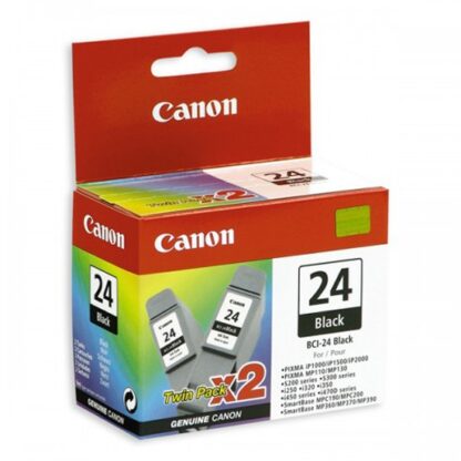 Canon BCI-24BK Twin-pack mustat tulostuskasetit EOL 2