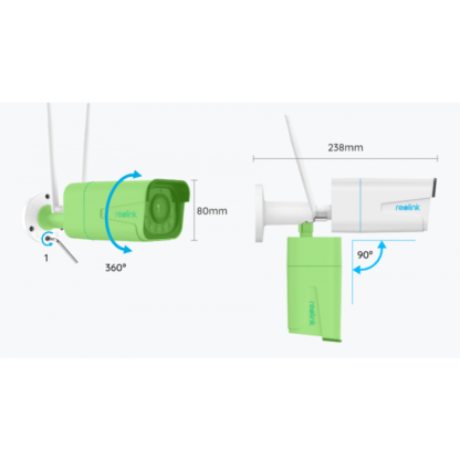 Reolink W430 8MP bullet AI WiFi 6 kamera optisella zoomilla ulkokäyttöön 6