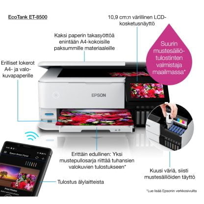 Epson EcoTank ET-8500 valokuvatulostin 10