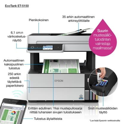 Epson EcoTank ET-5170 monitoimitulostin 5