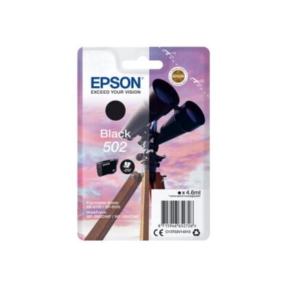 EPSON 502 alkuperäinen musta tulostuskasetti 2