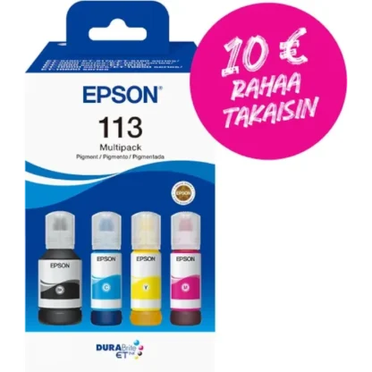 Epson 113 EcoTank multipack mustesäiliöpakkaus (4 väriä) 3