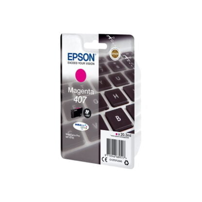 EPSON 407 alkuperäinen magenta tulostuskasetti 3