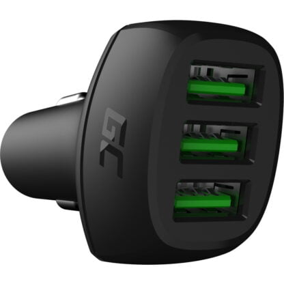 GreenCell Autolaturi 12-24V 3*USB-porttia musta 3