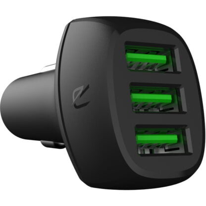 GreenCell Autolaturi 12-24V 3*USB-porttia musta 2