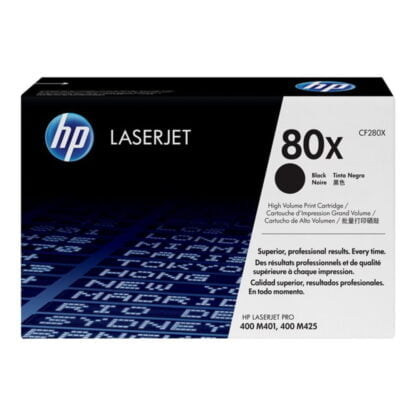 HP 2 x CF280X 80X musta lasertulostuskasetti 2