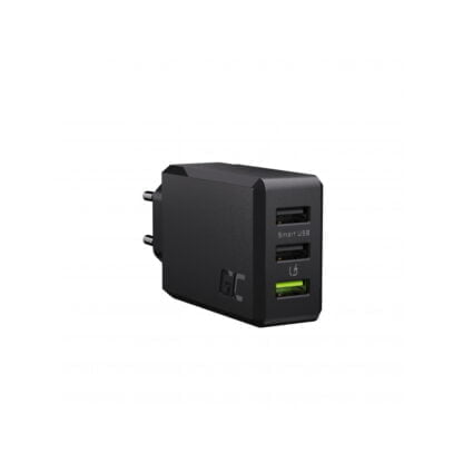 GreenCell 3xUSB-laturi 30W musta 2