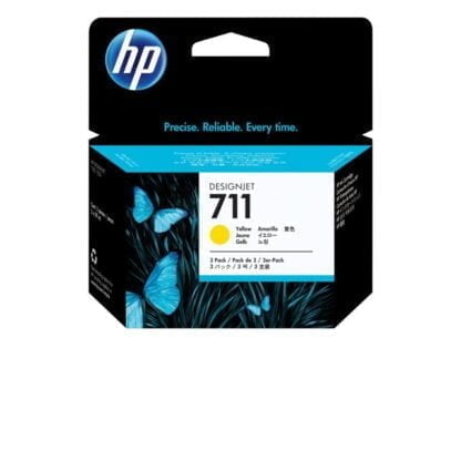 HP 711 keltainen 3*29ml tulostuskasetti paketti 2