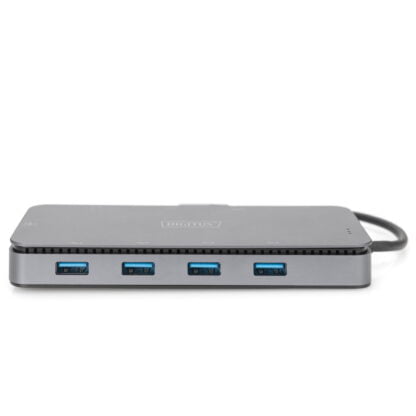 Digitus 11-porttinen USB-C -telakka M.2 SSD-paikalla 6