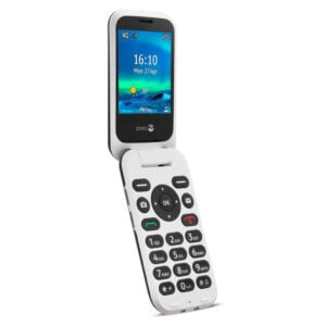 Doro 6821 Black/White 4G -simpukkapuhelin EOL