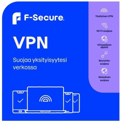 F-Secure VPN (1 vuosi/5 laitetta) ESD 2