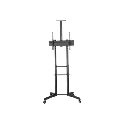 Neomounts liikuteltava näyttöteline hyllyillä 37″-70″ musta 2
