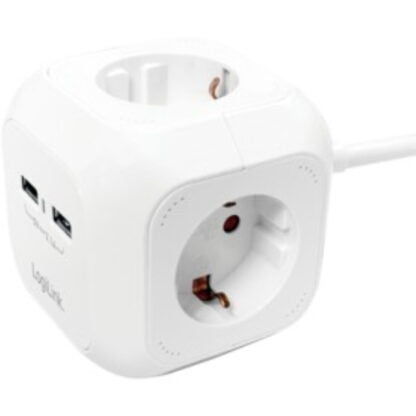 LogiLink USB Charger Power Cube socket 7