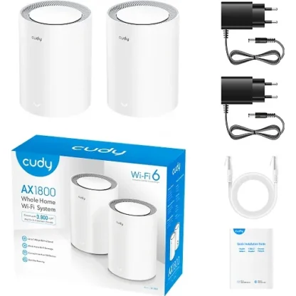 Cudy M3000 WiFi 6 -Mesh-järjestelmä (2-pack) valkoinen 5