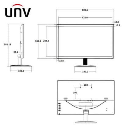 UNV MW3222-V 21.5″ FHD näyttö 4