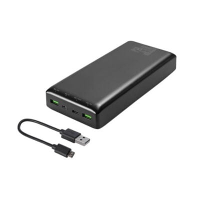 Varavirtalähde 30000 mAh 2xUSB-A USB-C musta 4