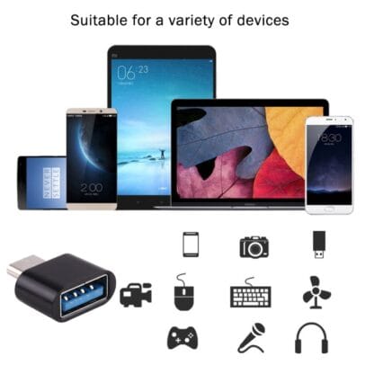 USB-C uros – USB 2.0 naaras OTG adapteri 6