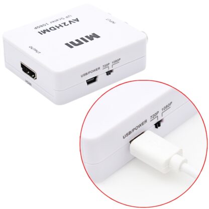 Mini CVBS/L+R Audio to HDMI Converter 6