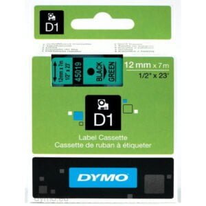 Dymo S0720590 D1 45019 Tape 12mm x 7m