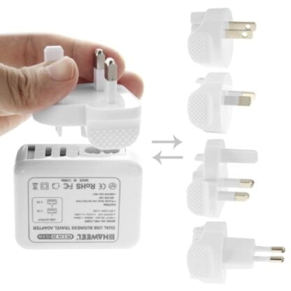 Matkalaturi 2-port USB 5V/2.1A+2.1A 2