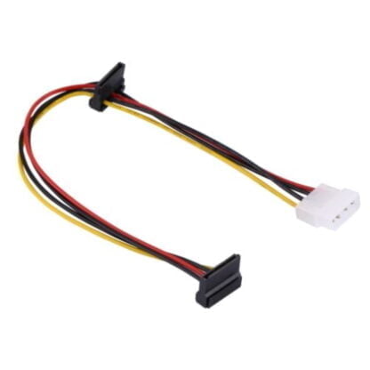 Molex naaras – 2*SATA naaras virtakaapeli 35cm 2